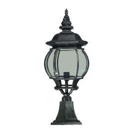 Lighting Inspiration-Flinders  Large  Outdoor Pillar Mount Light - Antique Bronze /Antique Black